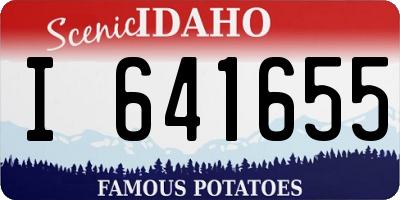 ID license plate I641655