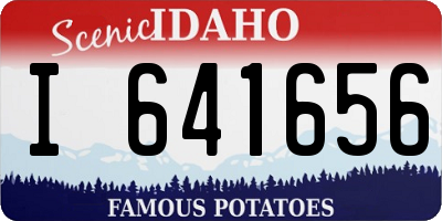 ID license plate I641656