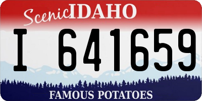ID license plate I641659