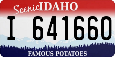 ID license plate I641660