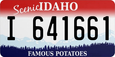 ID license plate I641661