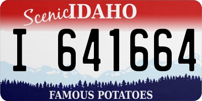 ID license plate I641664