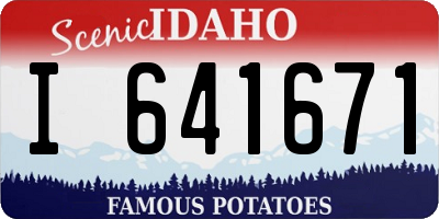ID license plate I641671