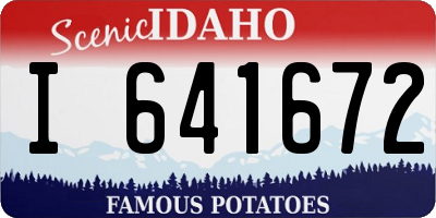 ID license plate I641672