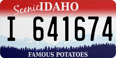 ID license plate I641674