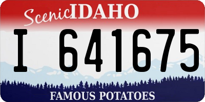 ID license plate I641675