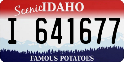 ID license plate I641677