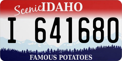 ID license plate I641680