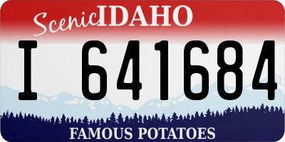 ID license plate I641684