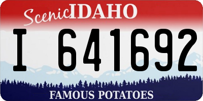 ID license plate I641692