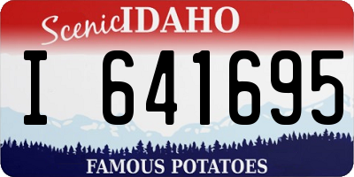 ID license plate I641695