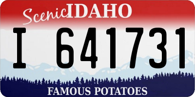 ID license plate I641731