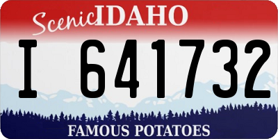 ID license plate I641732