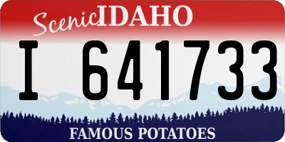 ID license plate I641733