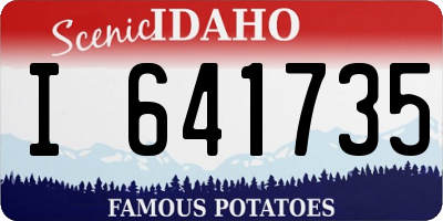 ID license plate I641735