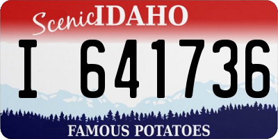 ID license plate I641736