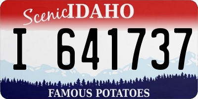 ID license plate I641737