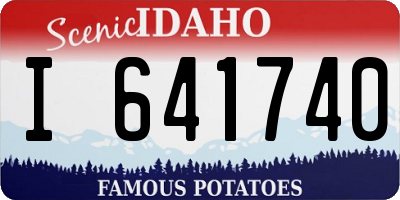 ID license plate I641740