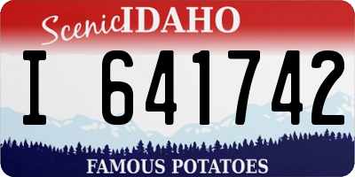 ID license plate I641742