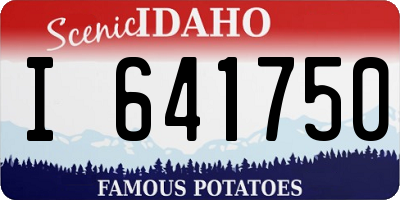 ID license plate I641750
