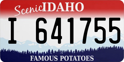ID license plate I641755
