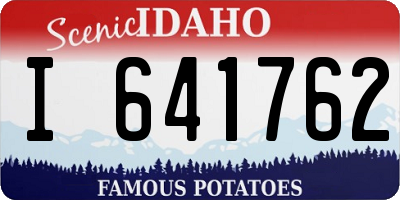 ID license plate I641762
