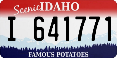 ID license plate I641771