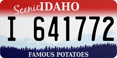 ID license plate I641772