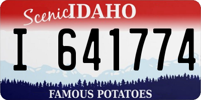 ID license plate I641774