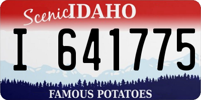 ID license plate I641775