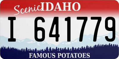 ID license plate I641779