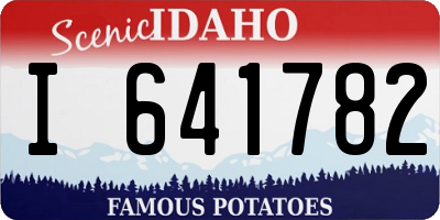 ID license plate I641782