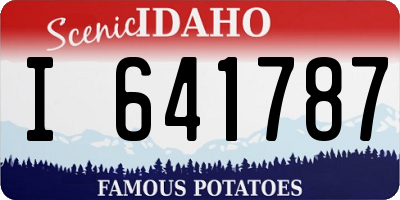 ID license plate I641787