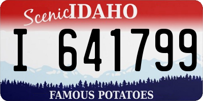 ID license plate I641799