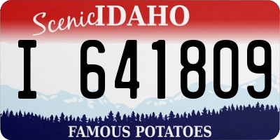 ID license plate I641809
