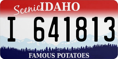 ID license plate I641813