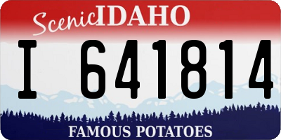 ID license plate I641814