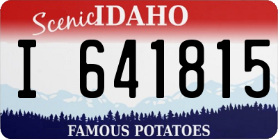 ID license plate I641815