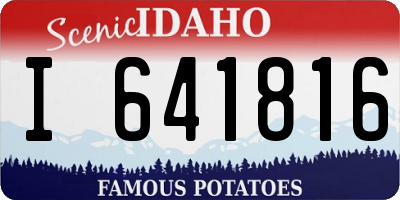ID license plate I641816