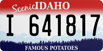 ID license plate I641817