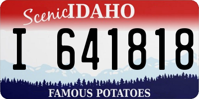 ID license plate I641818