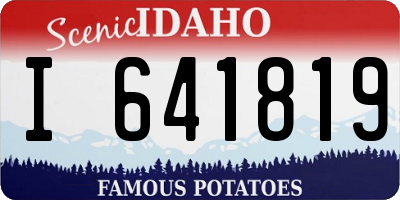 ID license plate I641819
