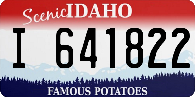 ID license plate I641822