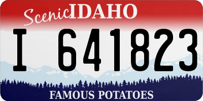 ID license plate I641823