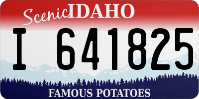 ID license plate I641825