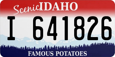 ID license plate I641826