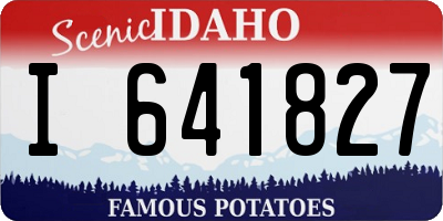ID license plate I641827