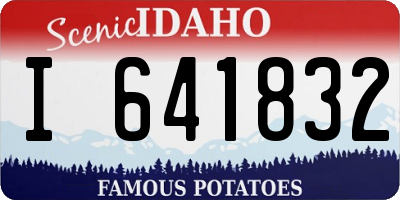 ID license plate I641832
