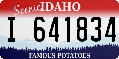 ID license plate I641834