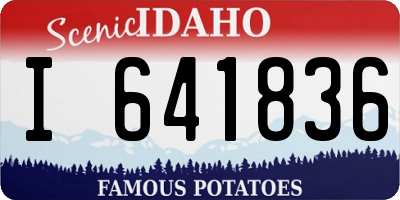 ID license plate I641836